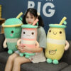 Juice milk tea pillow plush toy