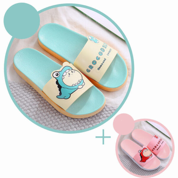 Slippers Female Summer Net Red Korean Cartoon Cute Ins Non-Slip Deodorant Home Slippers For Outer Wear