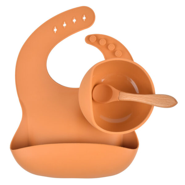 Children’s Silicone Dinner Plate Baby Silicone Suction Cup Bowl Complementary Food Set