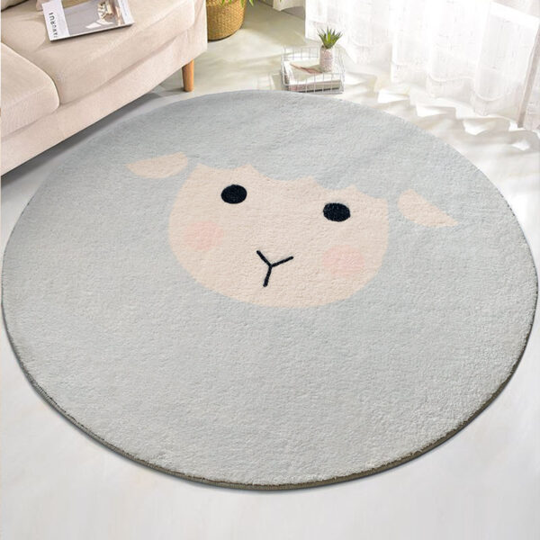 Lovely Round Thickened Carpet For Domestic Bedroom