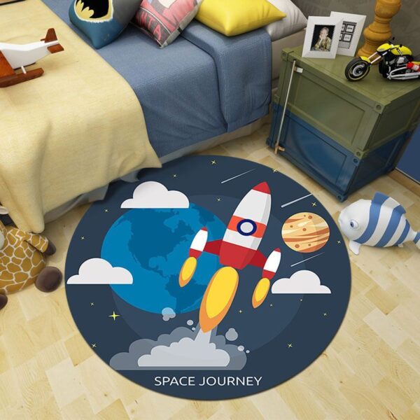 Round Rug Bedroom Children Living Room Cartoon
