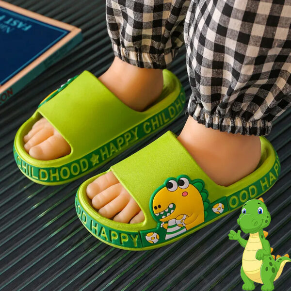 Cartoon Dinosaur Children’s Slippers Soft Bottom