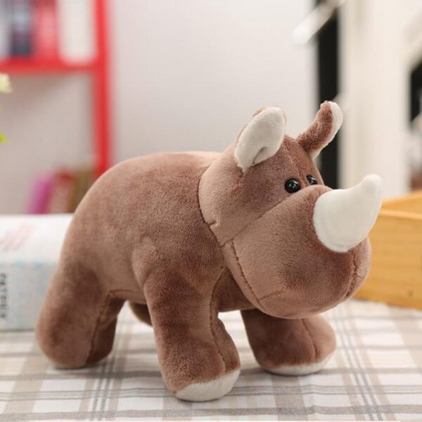 Simulation Animal Elephant Hippo Rhino Plush Toy