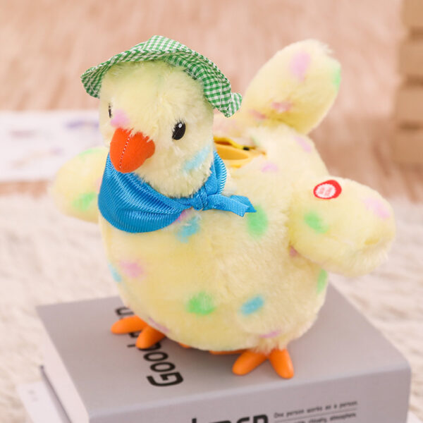 Plush toy laying hen will lay eggs hen funny amused electric plush toy doll gift