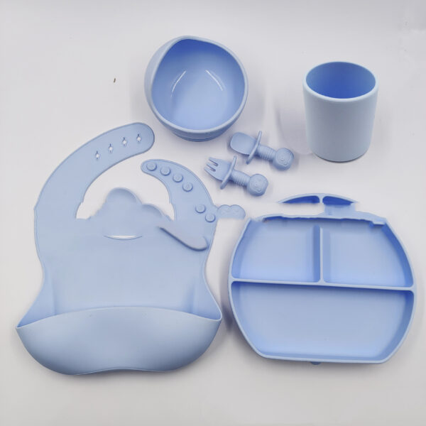 Silicone Children’s Cutlery Set Baby Food Supplement Plate