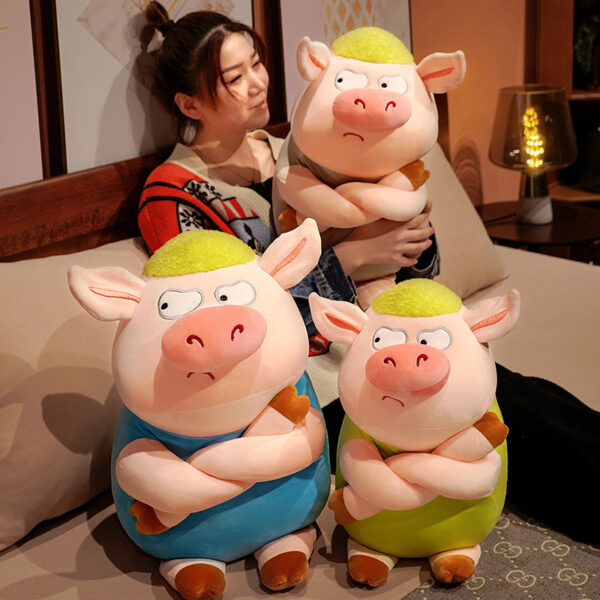 Funny Doll Drag Pig Plush Toy