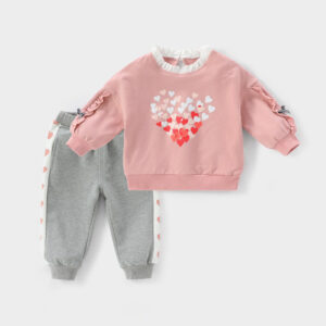 Children’s Baby Girl Net Red Autumn Suit
