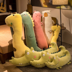 Cute Cartoon Doll Strip Pillow Lie Pillow Plush Toy