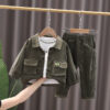 New Boys’ Autumn Three-piece Corduroy Suit