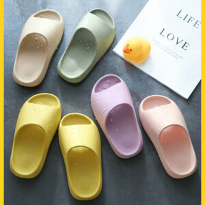Children Stepping On Shit Slippers Wearing Thick Soles