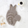Baby’s Sweater Full Moon Bodysuit With Suspender And Hat Suit