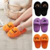 Halloween Women’s Soft And Comfortable Plush Slippers Cosplay Shoes Furry Plush Slippers Kawaii Cute Shoes Home Slippers Halloween Dress Up Shoes