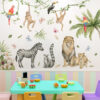 Animal Party Dining Room Room Bedside Living Room Wall Background Decoration Self-adhesive Sticker Painting