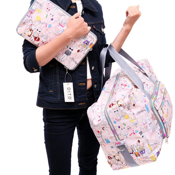 Folding Travel Bag Handbag Women’s Folding Large Capacity Business Trip Short Distance Men Boarding Waterproof Luggage Maternity Package 031