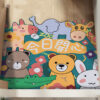 Home Bedroom Bathroom Door Printed Floor Mat
