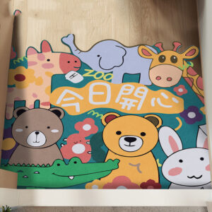 Home Bedroom Bathroom Door Printed Floor Mat