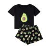 Cute Printed Pajamas Women’s Short-sleeved Shorts Suit