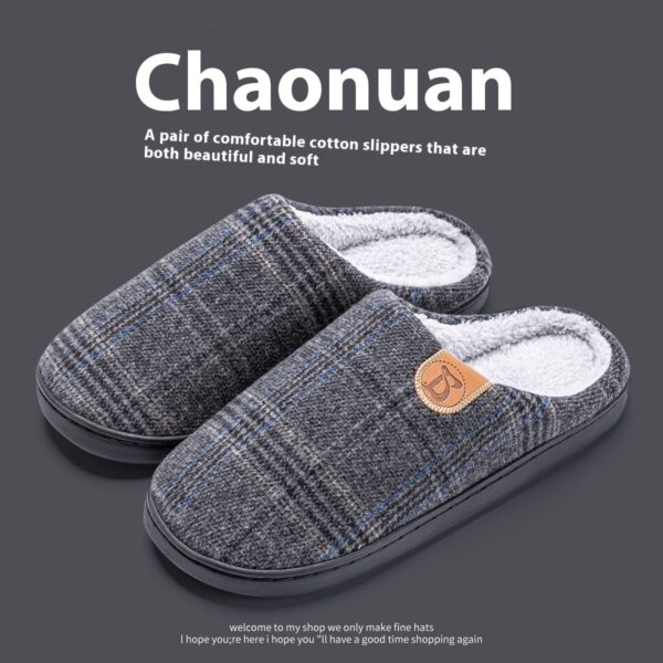 Cotton Slippers Men’s Winter Indoor Home