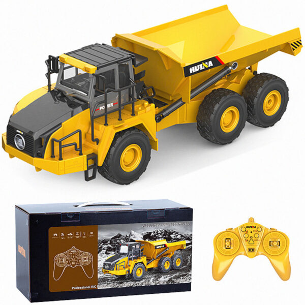 Alloy Remote Control Mining Car Mud Bucket Car Charging Engineering Car Children’s Toy Car