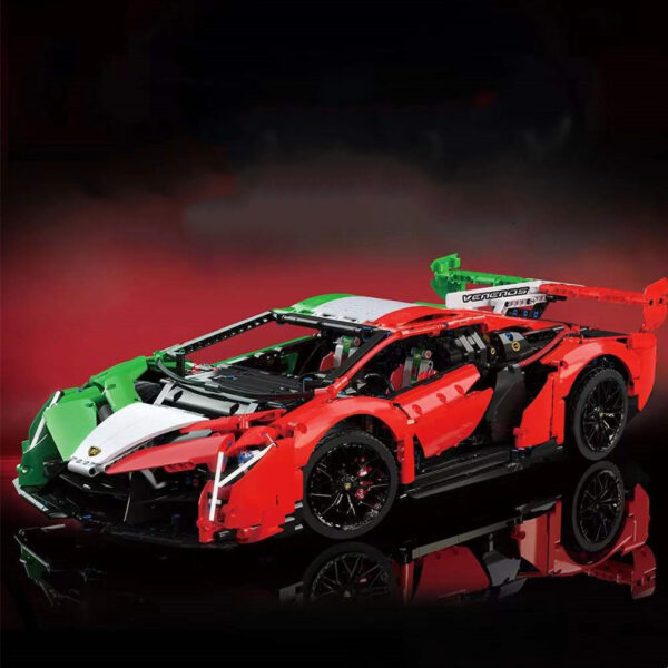 Assembled Car Model Small Particle Building Blocks Toy